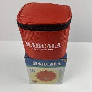 MARCALA 3-Pack LED Safety Flares Batteries Installed